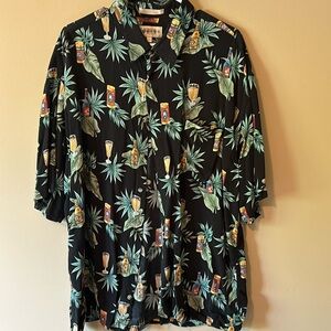 CAMPIA Men's beer pattern Shirt - XXL